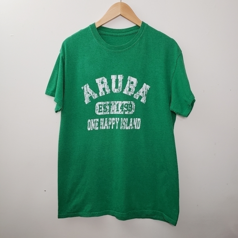 Aruba One Happy Island Unisex T Shirt Size M